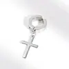 Pendientes de aro neutros de venta caliente transfronterizos europeos y americanos, estilo cool de Instagram, clips para orejas de pareja, pendientes punk oscuros