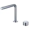 Grifo de Lavabo de Cobre Completo Tipo Split Frío y Caliente Color Gris Pistola para Lavabo de Encimera de Baño con Doble Agujero