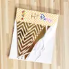 Bandeirola de aniversário infantil face única Papel com bronzear vermelho da moda Bandeirola decorativa para festa de aniversário de bebê Atacado