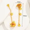Banho de Ouro Real 18K Corrente de Extensão Estilo Chinês Ouro Antigo Gotejamento de Óleo Corrente de Conexão para Pulseira Colar Acessórios DIY Acessórios