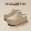 Pantuflas Cerradas para Mujer con Suelas Gruesas, que Aumentan la Altura, Impermeables para Exteriores de Verano, Zapatos de Cocinero, Zapatos de Enfermera Estilo Birkenstock, Medias Pantuflas sin Talón
