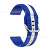 Pulseira bicolor de 2022mm para Samsung Active2 Huawei GT2 3RRO pulseira de silicone com contraste de grão vertical