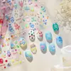 Adesivos Tomoni Finos Resistentes para Nail Art Explosões Ins Fofos Adesivos para Unhas Infantis Adesivos para Unhas de Moda de Verão Mistura