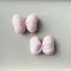 Rosa Dulce Cuadros Algodón Cojín Lazo Muñeca Pasador Teléfono Celular Estuche Maleta Zapatos y Calcetines Accesorios de Vestir