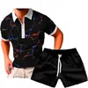 Camiseta deportiva casual de verano para hombre con estampado 3D traje de camiseta para hombre