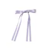 Popular Estilo Coreano Estilo Ballet Doce Longa Fita Bico de Pato Acessórios de Cabelo para Mulheres Camada Dupla Fita Laço Grampo de Cabelo