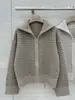 BORBOTIE Ropa de Punto para Mujer 2026 Otoño/Invierno Nuevo Estilo BC Old Money Chaqueta Cardigan de Cachemir Calada con Lentejuelas