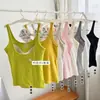 2836 Camisola sin Espalda con Almohadilla de Látex Integrada y Almohadilla en el Pecho, Camisa Base de Algodón Acanalado con Copas Fijas para Mujer