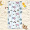 Toalha de praia de desenho animado com impressão digital de microfibra Toalha absorvente de piscina Toalha de banho Hello Kitty transfronteiriça