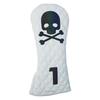 Funda de Palo de Golf Calavera Fantasma de Madera Forro de Tela Pu Impermeable Felpa Engrosada Funda Protectora para Palo 1/F/F/U
