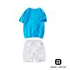 Ropa de Desempeño para Jardín de Infantes Logo Personalizado Opciones Multicolor Manga Corta Shorts Conjunto de Dos Piezas Camisa Publicitaria de Estudio para Niños y Niñas