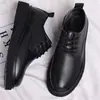 [Opción Preferida] Zapatos Casuales de Cuero para Hombre, Zapatos de Trabajo para Hombre, Antideslizantes, Impermeables, Resistentes al Desgaste, Zapatos de Vestir de Cuero para Hombre, Zapatos de Cuero para Hombre