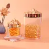 Tapa de Pico de Montaña Botella de Medicina Transparente Cáscara de Mandarina Hongo Blanco Cápsula Blanda Aceite de Esporas Botella de Producto para el Cuidado de la Salud Botella de Plástico Botella de Acrílico
