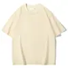 Camiseta de Manga Corta con Cuello Redondo de 260g para Verano, Superventas de 7 Colores, Moda Casual Versátil, Tendencia, Marca, Color Sólido, Top para Hombre