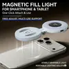 Luz Relleno Facial para Teléfono Móvil, Luz Suave, Luz de Bolsillo Portátil Plegable, Iluminación Ajustable para Streamers, Selfies y Fotografía, Luz Tofu