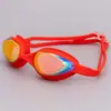 Gafas de natación impermeables y antivaho para adultos, lentes de silicona electrochapadas, diseño de diadema, ajuste cómodo, venta al por mayor, adecuadas para ventas transfronterizas y para personas con miopía
