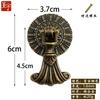 Chengyu M089 Manija de Aleación Antigua Agujero Único Redonda Estilo Europeo Bronce Manija para Puerta de Gabinete Cajón Retro Manija para Mueble