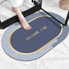 Alfombrilla de suelo de barro de algas alfombrilla de baño mesa de café cojín absorbente alfombrilla antideslizante de baño alfombrilla para pies alfombra de goma de secado rápido venta al por mayor
