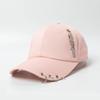 Boné de Baseball com Corrente de Unhas de Salgueiro Distintivo Estilo Coreano Boné de Aba Curva com Três Argolas Boné Protetor Solar Anti-Sol para Todas as Estações de Primavera e Verão para Crianças