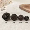 Botones redondos de resina con cuerdas y veta de imitación madera, botones decorativos para ropa, gabardinas, abrigos de algodón, cárdigans de lana y prendas de abrigo