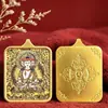 Colgantes Thangka Pintados a Mano de Xizang de las Ocho Deidades Guardianas: Collar de Buda Vajra, Samantabhadra, Manjushri y Buda Amitabha