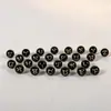 Ágata negra y roja estampado en caliente talla dorada veintiséis apellidos comunes inglés cuentas sueltas accesorios de vidrio con cuentas hechos a mano hombre vidrio