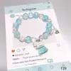 Explosões Super Fada Mori Cristal Lua Pulseira Feminina Design de Nicho Estudante Joker Cor Doce Pulseira de Namorada