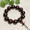 Pulsera de Cuentas de Sándalo Natural de Buda para Hombres, Madera de Palo de Rosa, Huanghuali, Cuentas de Madera de Agarwood, Pulsera de Cuentas de Oración