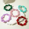 Pulsera Ovalada Irregular Acrílica Europea y Americana Transfronteriza Elegante Exagerada Nicho Alta Gama Moda Elegante Joyería de Mano