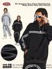 BE sudadera con capucha retro de alta calle europea y americana para hombre otoño e invierno 2025 lavada forrada de felpa gruesa deportiva marca de moda sudadera hombre