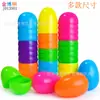 Huevos de Pascua Transfronterizos Juguete Infantil Lotería Gashapon DIY Abrir Huevos de Dinosaurio Múltiples Tamaños Huevos de Plástico