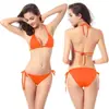 Traje de Baño Bikini Sexy 13 Colores Bikini Color Puro Traje de Baño Europeo y Americano Fábrica Stock Listo Una Pieza Envío Directo Traje de Baño Europeo y Americano