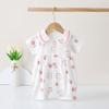 Mameluco de verano de manga corta para bebé niña ropa sin costuras ropa para recién nacido ropa delgada de princesita para salir