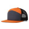 Gorra de béisbol de siete piezas con visera plana y parte superior rígida de estilo hip hop, para hombres y mujeres, de malla transpirable, con visera plana y lengüeta, para primavera y verano, a prueba de sol.