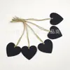 Pizarra Negra de Mensajes de Álamo de Doble Cara Mini Pizarra con Cordón de Madera Decoración de Hogar Linda Pequeña Fresca