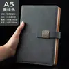Caderno com Fivela A5 Livro de Registro de Reuniões de Estudo para Escritório Pu Caderno Bloco de Notas Caderno Espesso com Logo Personalizado
