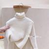 [En stock] Suéter grueso de cuello alto para niños, nuevo jersey de otoño e invierno para niños y niñas, color sólido coreano para niños