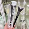 Pincel Keqi para Contorno de Mandíbula, Pincel Sombra Lateral do Rosto, Cerdas Macias, Pincel Estéreo para Contorno Facial, Pincel para Blush, Pincel de Maquiagem