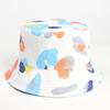 Sombrero de Pescador Tie-Dye Colorido de Doble Cara Europeo y Americano para Mujer Verano Estampado Graffiti Sombrero de Cubeta Casual Sombrero para el Sol Sombrero para el Sol