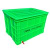 Jz48 Caixa Extra Grande para Peixes e Tartarugas com Válvula de Drenagem Caixa de Plástico Furo Respiratório Espessado Aquicultura Pode Ser Coberta