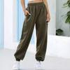 Pantalones sueltos de cintura alta y pierna ancha para mujer Europa y Estados Unidos transfronterizos otoño e invierno nuevo suelto talla grande pantalones casuales -5012 grueso