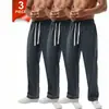 Pantalones Deportivos Elásticos de Cintura con Cordón de Color Sólido Versátiles para Hombre Verano 2026 Transfronterizos Pantalones Deportivos Casuales Diarios para Hombre en Stock