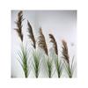Cabeza de pasto de caña real de un solo tallo hojas falsas boda flores artificiales manojo de pasto cebolla plantas artificiales vegetación falsa paisajismo