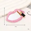2025 Novo Espelho de Coração DIY Acessórios de Joias para Celular Diamante Pérola Flor Lente Materiais de Beleza para Celular