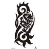 Adesivos de tatuagem de flor esboço preto e branco adesivos de tatuagem de flor adesivos de tatuagem à prova d'água impressão colorida adesivos de tatuagem pequenos para braço inteiro