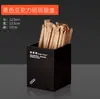 Conjunto de cinco peças de caixa de armazenamento de aço inoxidável para chá Xi, caixa de talheres, caixa de canudos, caixa de colheres para sorvete de loja de milk tea, caixa de lenços, caixa de tampa de copo