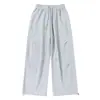 Calça Jogger Yidao Vintage 2026 Primavera Nova Retro Americana Cor Sólida Modelagem Solta Versátil Perna Reta para Homens
