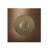 Serie de trefilado de aluminio L77 transfronteriza Interruptor de reinicio de punto marrón Panel de enchufe de Hong Kong británico Oculto estándar británico