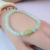 Pulseira de Açúcar Quadrada Pequena de Pedra Natural Lady Luxiang para Mulheres Novo Estilo Chinês Estilo Chinês com Contas Nicho Estilo Retrô Luxo Leve Elegante