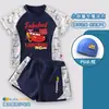 Traje de baño infantil temático de coches, Rayo McQueen, modelo nuevo para niños de talla grande, conjunto de bañador de secado rápido, talla extragrande